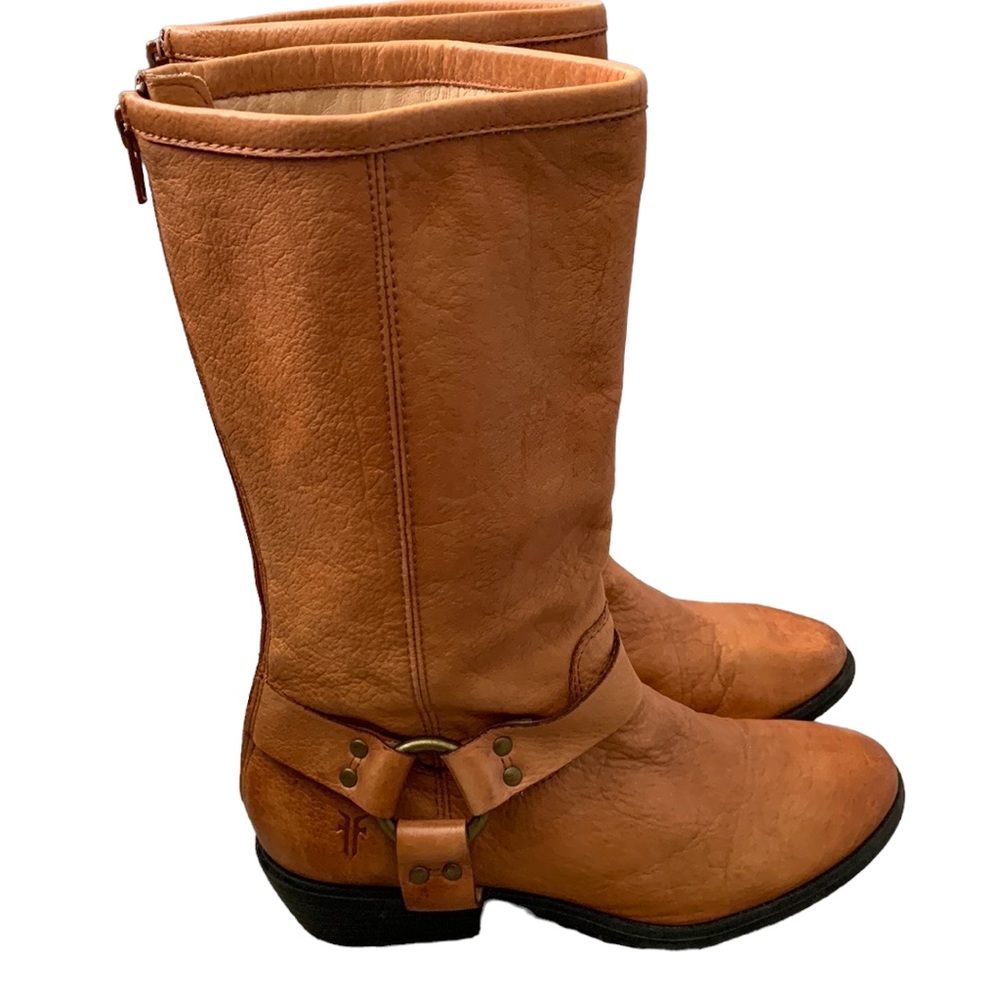 Frye Harness Boot in Whiskey. Youth.